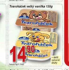 Lidl Tvaroháček nabídka