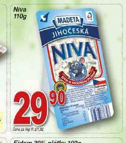 Lidl Niva sýr nabídka