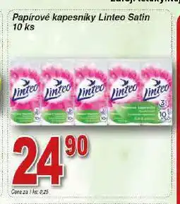 Lidl Linteo papírové kapesníky nabídka
