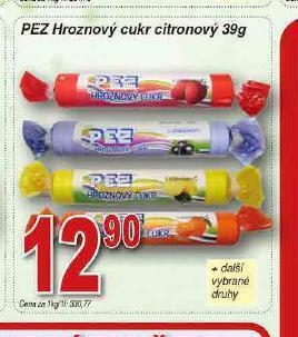 Lidl Pez hroznový cukr nabídka