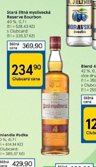 Tesco Stará žitná myslivecká reserve bourbon nabídka