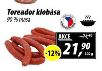 ZEMAN Toreador klobása nabídka