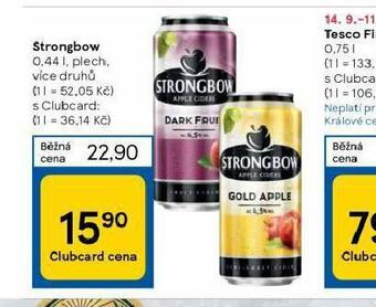 Tesco Strongbow nabídka