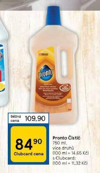 Tesco Pronto čistič nabídka