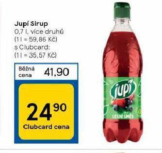 Tesco Jupí sirup nabídka