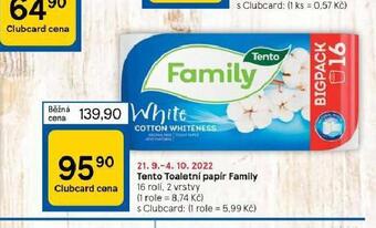 Tesco Tento toaletní papír nabídka