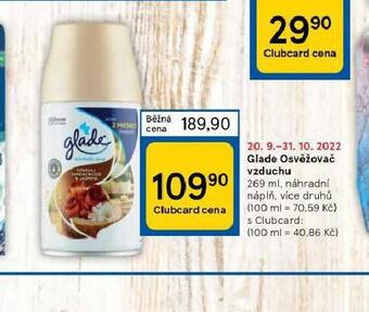 Tesco Glade osvěžovač vzduchu nabídka
