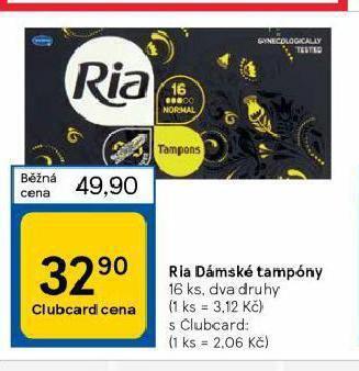 Tesco Ria dámské tampony nabídka