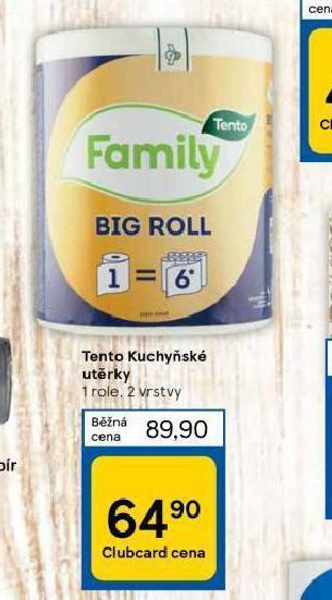 Tesco Tento kuchyňské utěrky nabídka
