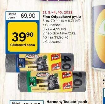 Tesco Fino odpadkové pytle nabídka