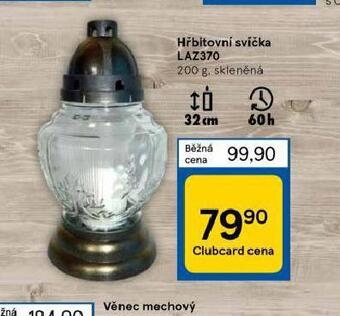 Tesco Hřbitovní svíčka nabídka