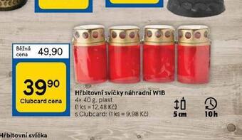 Tesco Hřbitovní svíčky náhradní nabídka