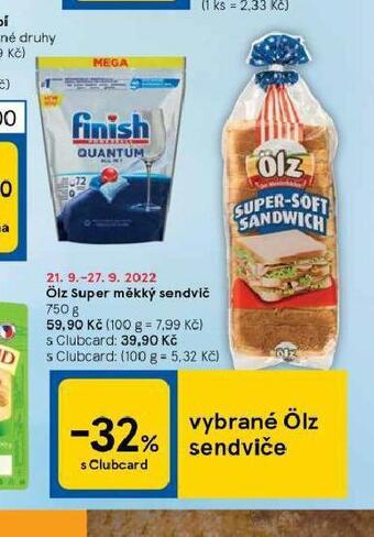 Tesco Ölz super měkký sendvič nabídka