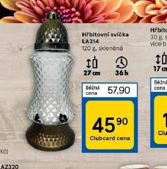 Tesco Hřbitovní svíčka nabídka