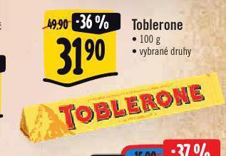 Albert Toblerone nabídka