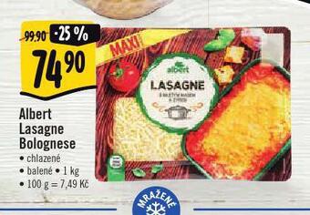 Albert Lasagne bolognese nabídka