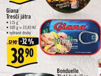 Albert Giana tresčí játra nabídka