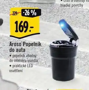 Albert Aroso popelník do auta nabídka