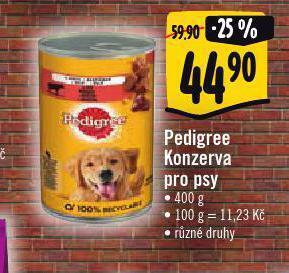 Albert Pedigree konzerva pro psy nabídka