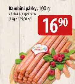 Bala Bambini párky, 100 g nabídka