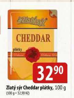 Bala Zlatý sýr cheddar plátky, 100 g nabídka