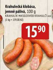 Bala Krahulecká klobása, jemně pálivá, 100 g nabídka
