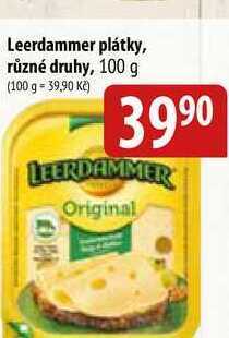 Bala Leerdammer plátky, různé druhy, 100 g nabídka