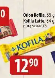 Bala Orion kofila, 35 g kofila latte, 34 g nabídka