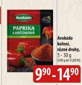 Bala Avokádo koření, různé druhy, 5-30 g nabídka