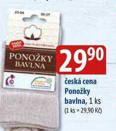 Bala Česká cena ponožky bavlna, 1 ks nabídka