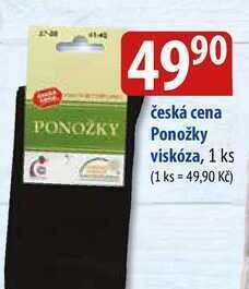 Česká cena ponožky viskóza, 1 ks