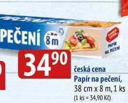 Bala Česká cena papír na pečení, 38 cm x 8 m, 1 ks nabídka
