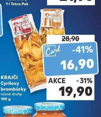 Kaufland Cyrilovy brambůrky nabídka