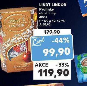 Kaufland Lindt lindor pralinky nabídka