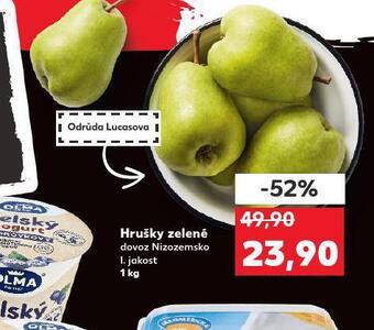 Kaufland Hrušky zelené nabídka