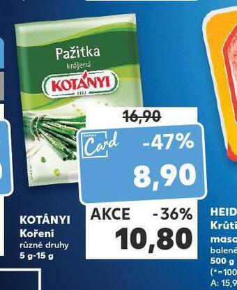 Kaufland Kotányi koření nabídka