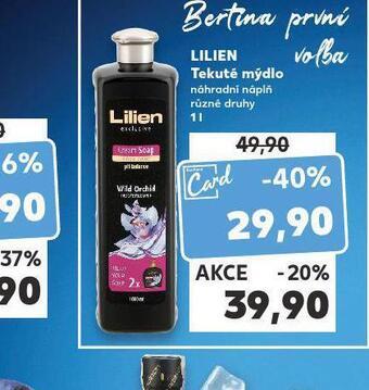 Kaufland Lilien tekuté mýdlo nabídka