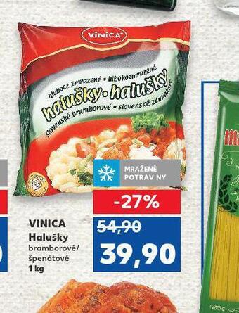 Kaufland Vinica halušky nabídka