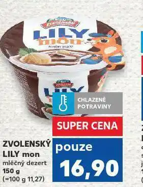 Kaufland Zvolrnský lili mon mléčný dezert nabídka