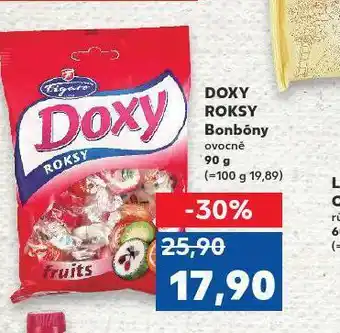 Kaufland Doxy roksy bonbony ovocné nabídka