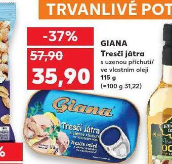 Kaufland Giana tresčí játra nabídka