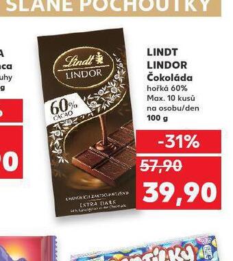 Kaufland Lindt lindor čokoláda nabídka