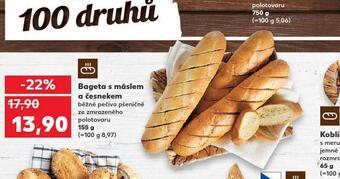 Kaufland Bageta s máslem a česnekem nabídka