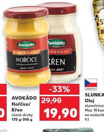 Kaufland Avokádo hořčice / křen nabídka