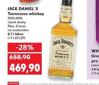 Kaufland Jack daniel´s tennessee whiskey nabídka