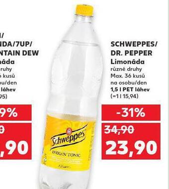 Kaufland Schweppes / dr. pepper nabídka