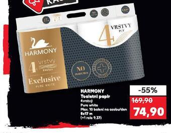 Kaufland Harmony toaletní papír nabídka