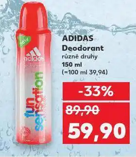Kaufland Adidas deodorant nabídka