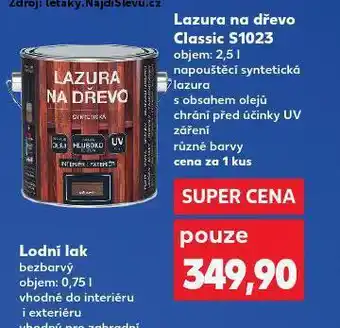 Kaufland Lazura na dřevo s1023 nabídka