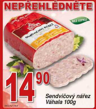Hruška Váhala sendvičový nářez 100g nabídka